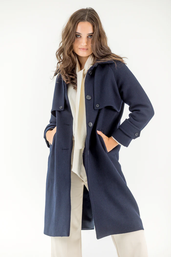 TRENCH MORGANTINI AZUL DE CLÖ&TILDE