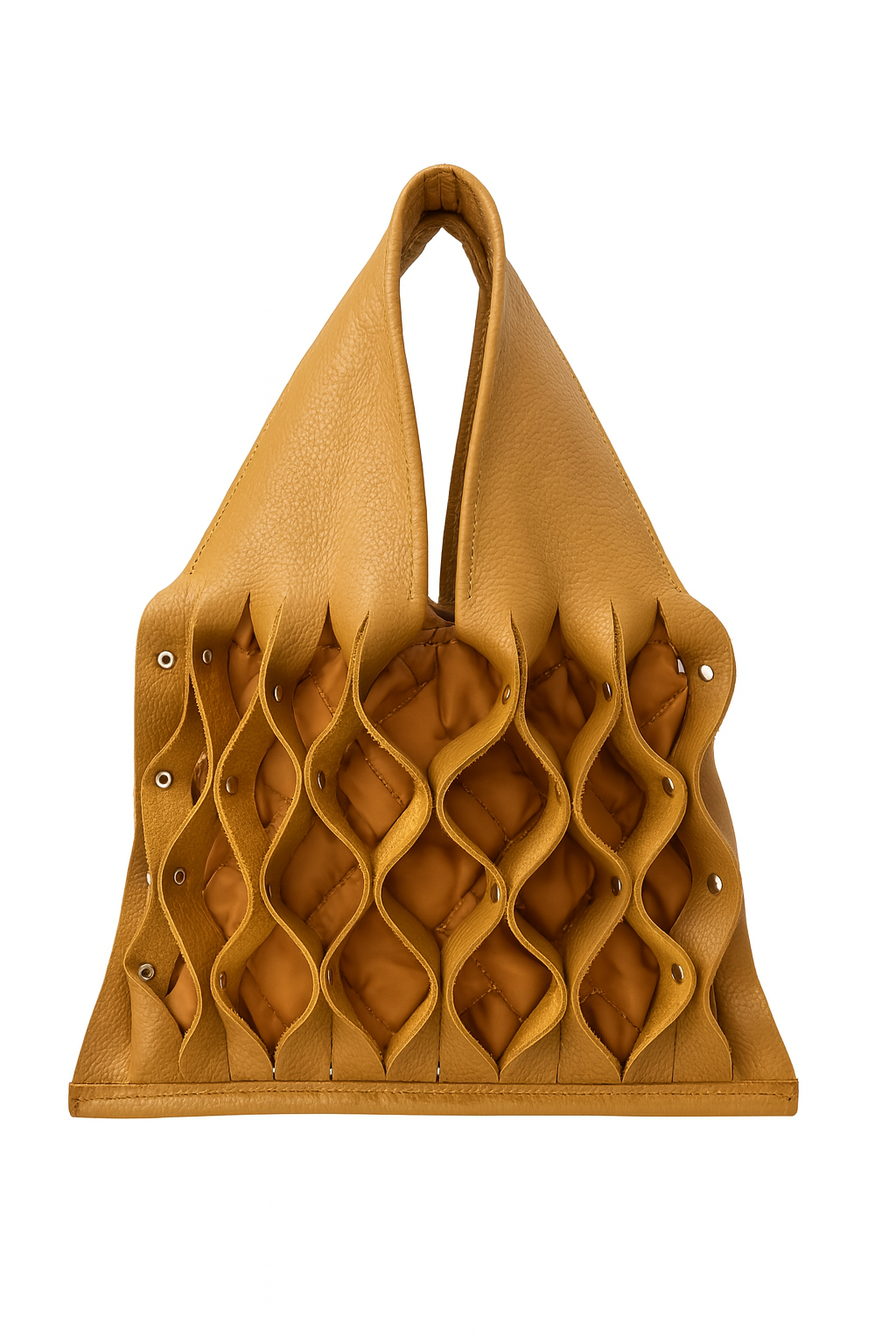 BOLSO PETIT PIEL COGNAC DE DALAS HANDMADE