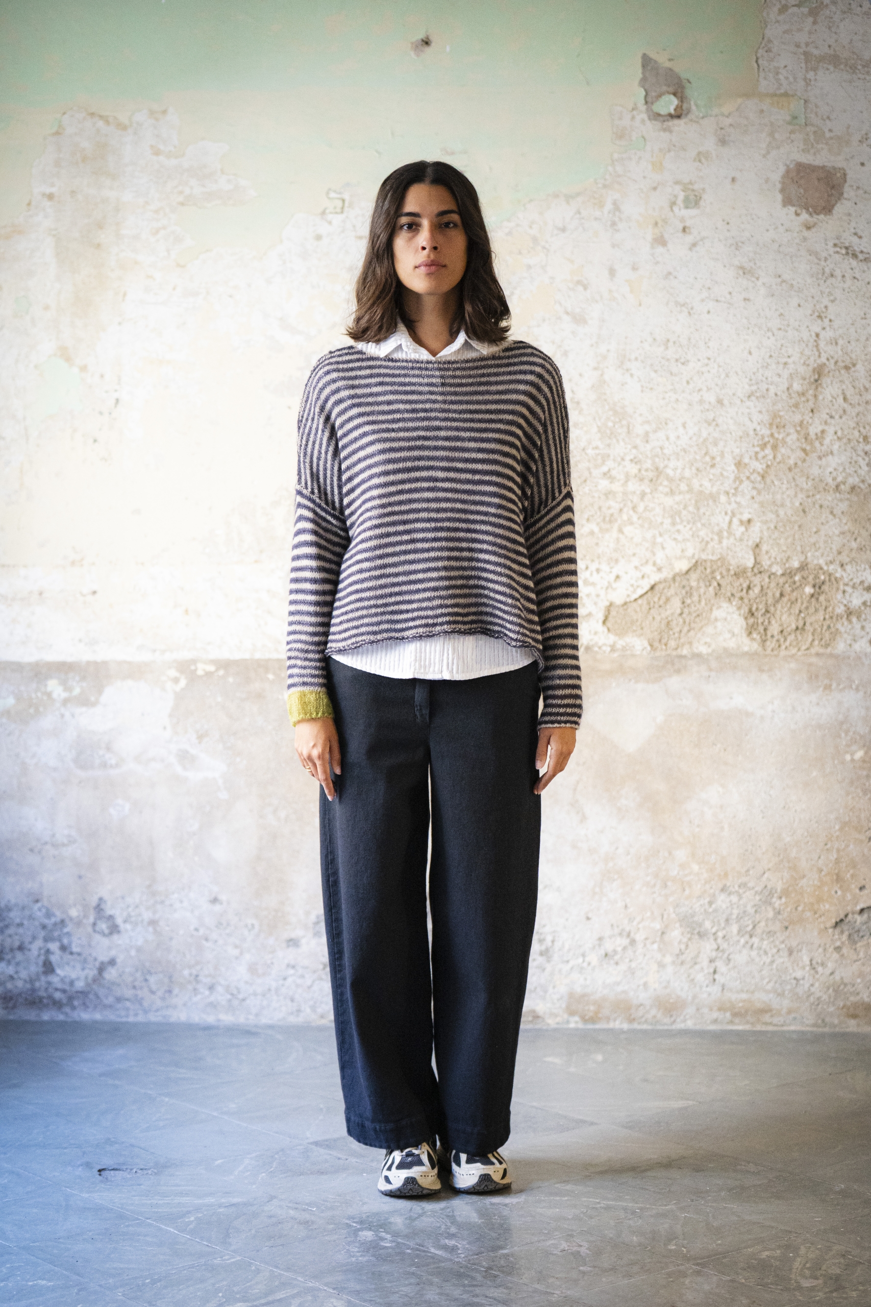 JERSEY DE RAYAS BEIGE DE SKANDAL