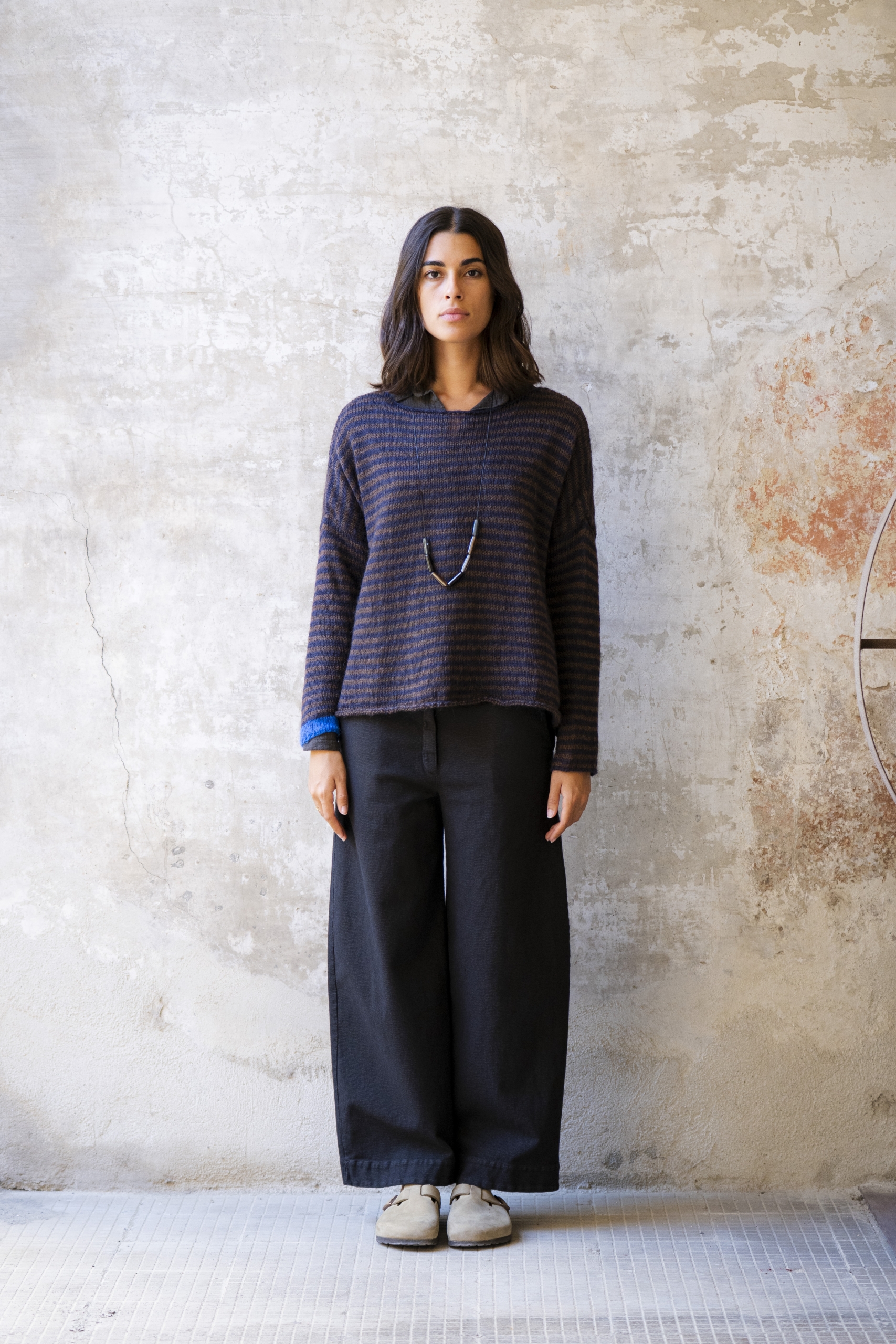 JERSEY DE RAYAS MARRÓN DE SKANDAL