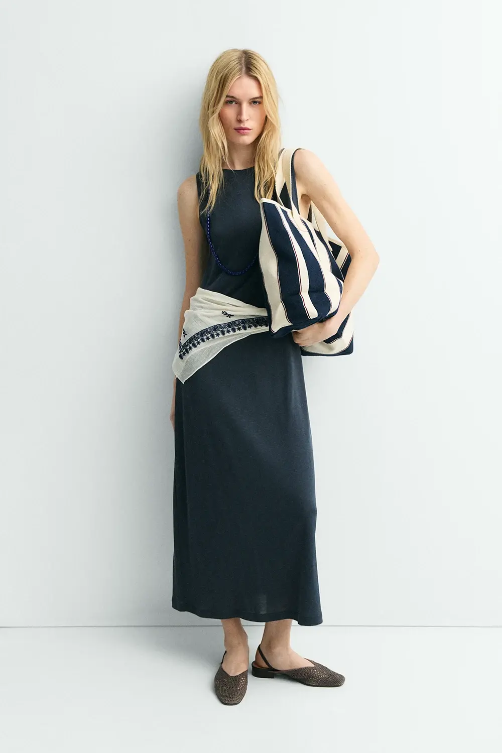 VESTIDO POMPEIA AZUL DE ESEOSESE