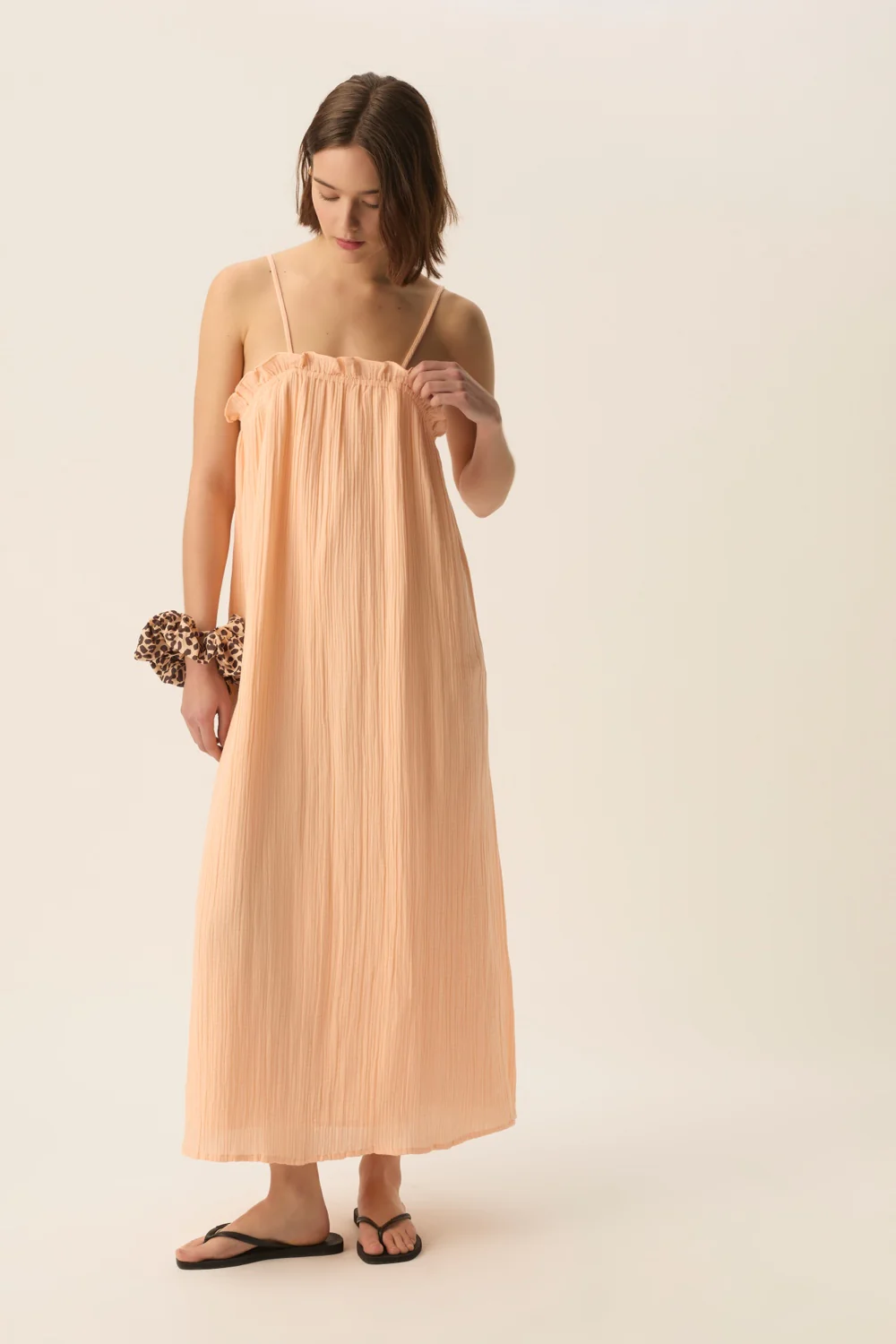VESTIDO SOPERA MELOCOTÓN DE DES PETITS HAUTS