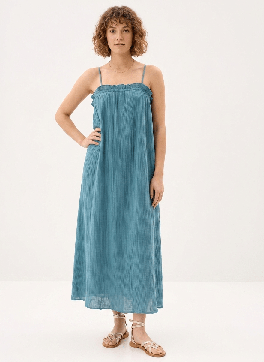 VESTIDO SOPERA AZUL DE DES PETITS HAUTS